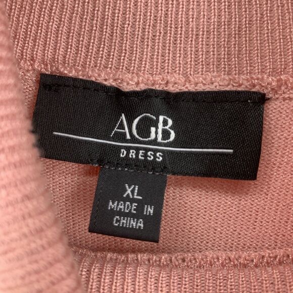 AGB Womens XL‎ Sweater Dress Turtleneck Feminine Preppy Cottagecore Trad Winter - Picture 6 of 9